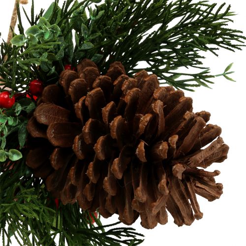 Floristik24 Christmas hanger with cones and berries 16cm