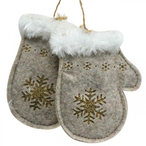 Floristik24 Christmas trailer felt winter motifs 7×12cm 6pcs