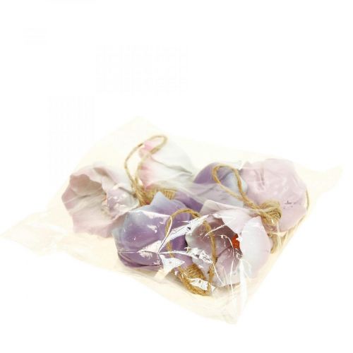 Floristik24 Decorative hanger lily of the valley purple white Ø4cm H6cm 6 pieces