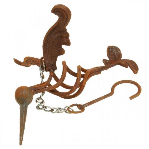 Floristik24 Hummingbird garden decoration patina metal bird for hanging 24×19cm