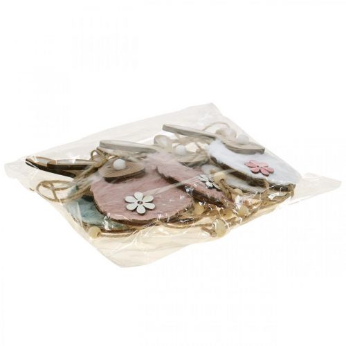 Product Hanging Rabbits Decorative Hanging Easter Wood Plush 26×7×2cm 6 pcs