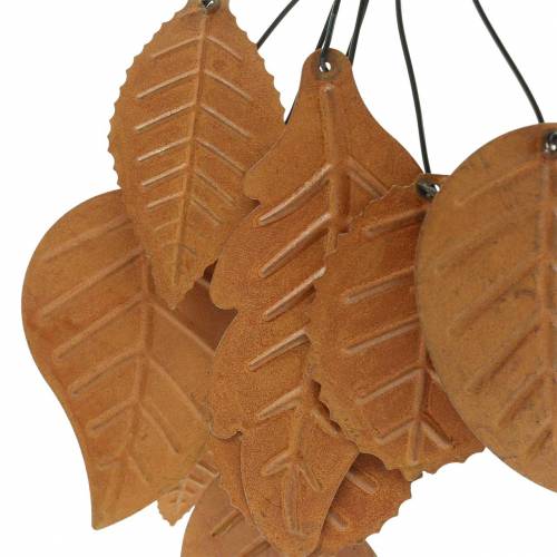 Floristik24 Deco hanger autumn leaves patina metal H25cm 2pcs