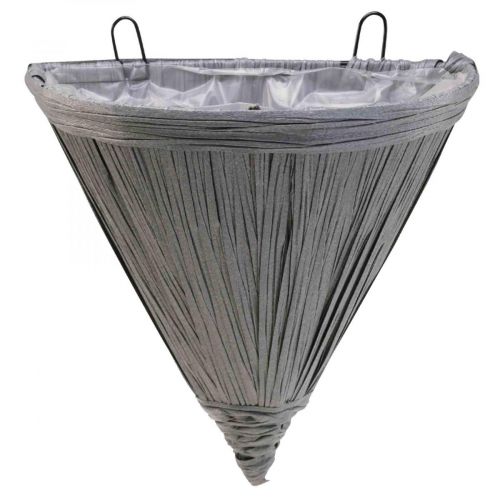 Product Hanging pot gray Flower pot for hanging wall light 30×17cm