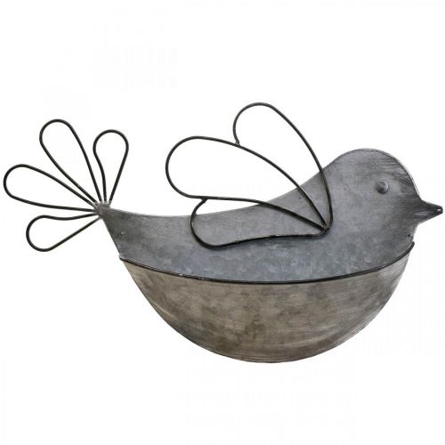 Floristik24 Hanging pot metal bird wall flower pot for hanging 34×22cm
