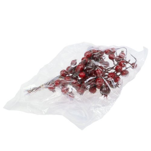 Floristik24 Artificial rose hip branch 21cm 6pcs