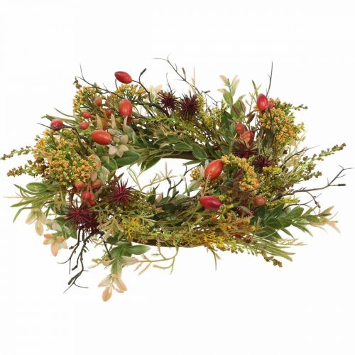 Floristik24 Deco wreath rose hips artificial autumn wreath artificial flowers Ø25cm
