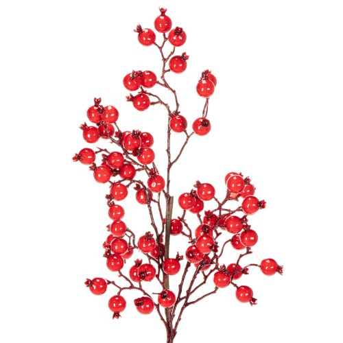 Artificial rosehip branch with shiny berries, 62cm buy online | Floristik24.ie