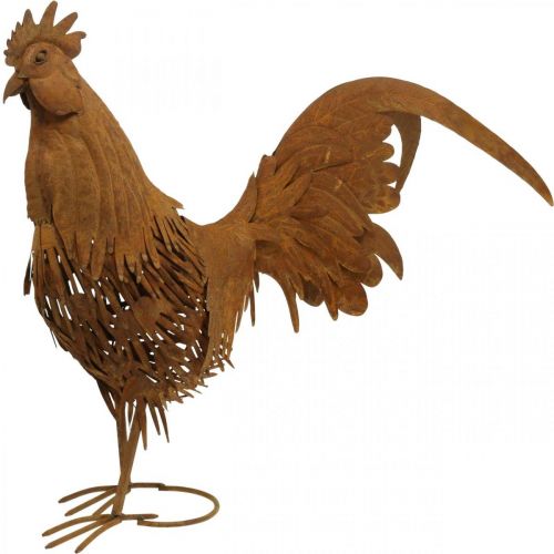 Floristik24 Rooster rusty garden decoration patina decoration figure metal 58×13×50cm