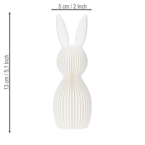 Product Decorative rabbit figurine with a folded look for modern interior design, living room or office, 13cm, 3 pieces