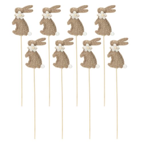 Product Easter bunny decorative figure for spring decorations and seasonal accents, 42cm, 8 pieces