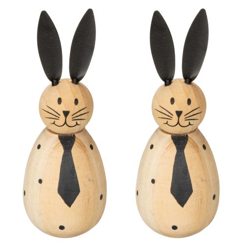 Product Decorative rabbit with a simple design for springtime living room accents, 12cm, 2 pieces