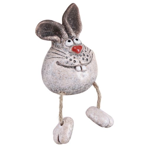Floristik24 Rabbit Ceramic Decoration Rabbit Edge Stool 6.5×7×9.5cm 3 pcs
