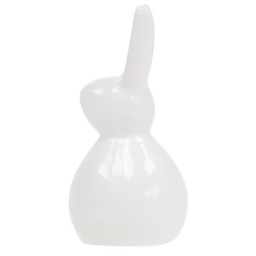 Bunny ceramic white 7,5cm 6pcs | Floristik24.ie