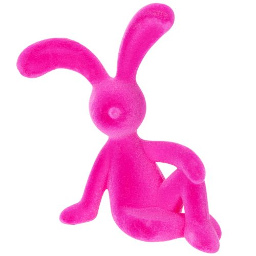 Floristik24 Decorative sitting rabbit as a spring decoration highlight for living room or office, 22cm, 2 pieces