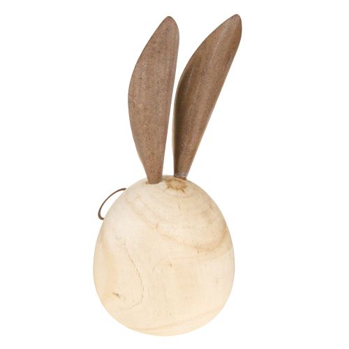Product Decorative rabbit made of wood and metal with a humorous design, a friendly eye-catcher, 19cm, 2 pieces