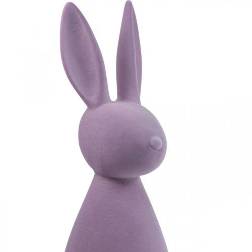 Product Deco Bunny Deco Easter Bunny Flocked Lilac Purple H69cm