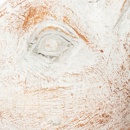 Product Rabbit sitting decorative rabbit artificial stone white brown 15.5x8.5x22cm