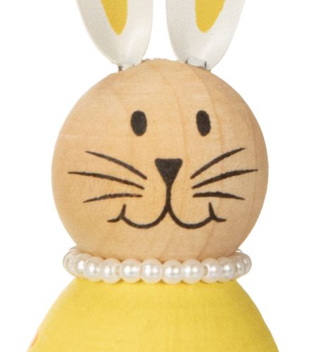 Product Decorative rabbit figurines in an egg design for spring-like home decor, 12cm, 3 pieces