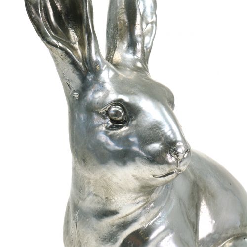 Floristik24 Decorative bunny silver H36cm