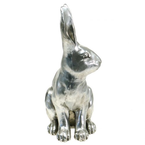 Floristik24 Decorative bunny silver H36cm