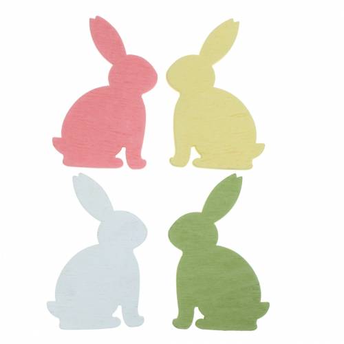 Floristik24 Streudeko Easter bunny wood 5.2cm 40pcs assorted