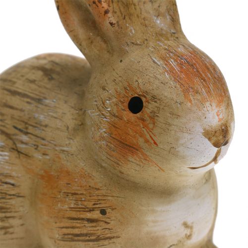 Floristik24 Ceramic bunny nature 7cm x 8cm 6pcs