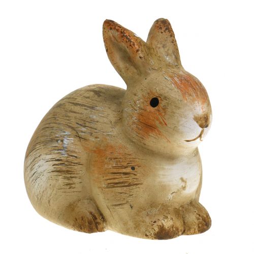 Floristik24 Ceramic bunny nature 7cm x 8cm 6pcs