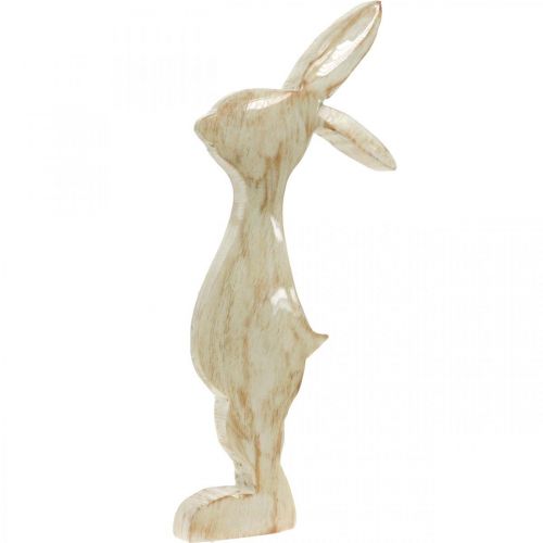 Floristik24 Decoration figure, bunny, spring decoration, Easter, wood decoration 30.5cm