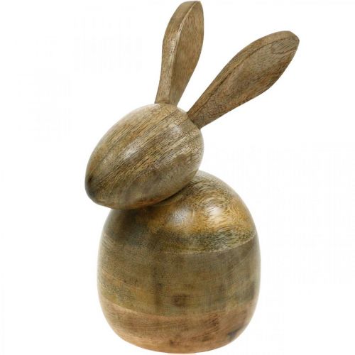 Floristik24 Sitting wooden rabbit, decorative rabbit, wooden decoration, Easter 18cm