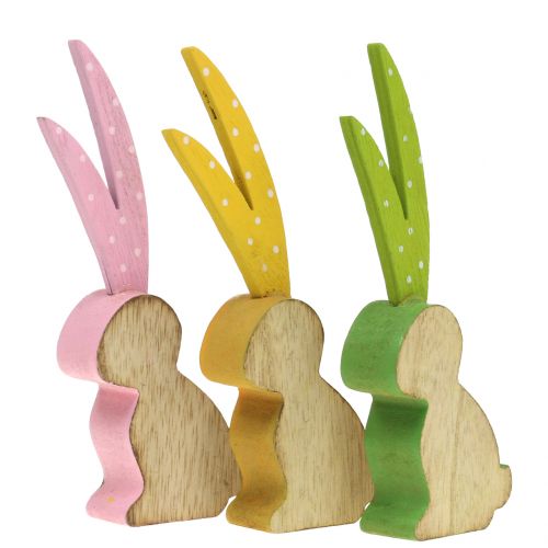 Dekofigur rabbit long ear 15cm 6pcs