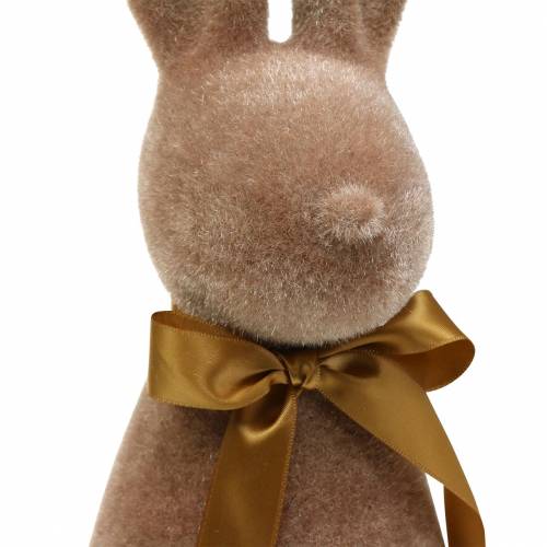 Floristik24 Bunny flocked brown H42cm