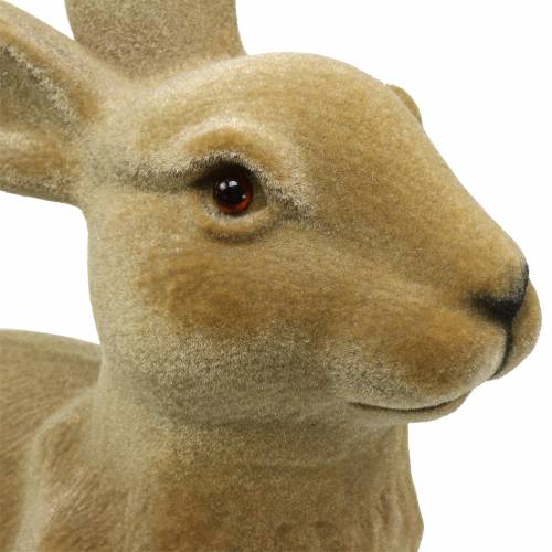 Product Easter decoration bunny flocked brown H50cm