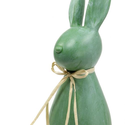 Easter Bunny Green H29cm 2 pcs