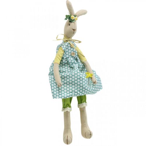 Product Stuffed bunny for Easter, Easter bunny with clothes, bunny girl H43cm