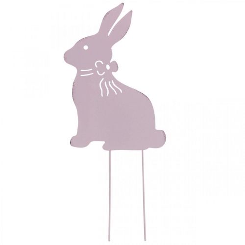 Product Garden stake metal bunny bed stake lilac 17×28.5cm