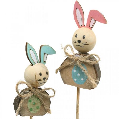 Product Easter bunny wood, flower plug Easter, bunny plug 8cm 8pcs