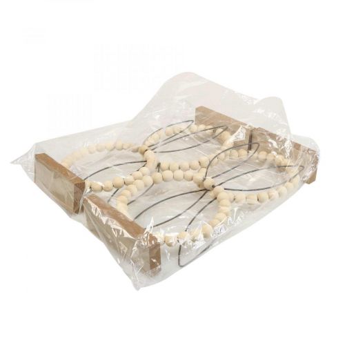 Floristik24 Decorative ring rabbit decoration table decoration Easter wood rust H27.5cm 4pcs