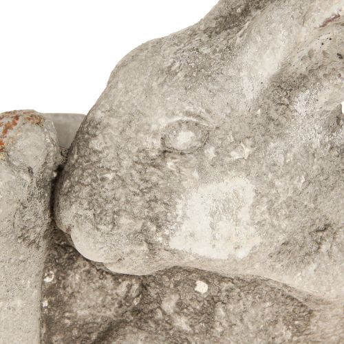 Product Rabbit decorative concrete flowerpot antique grey 33.5x17x29.5cm