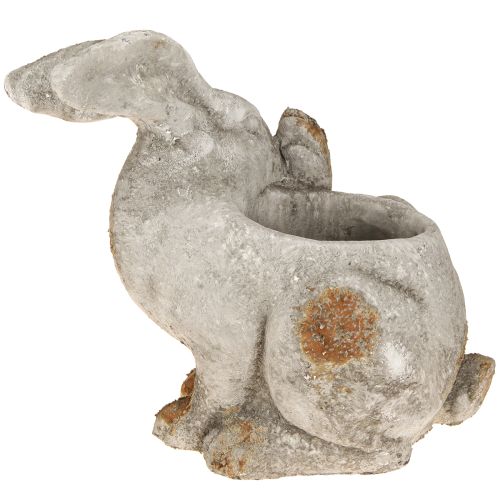 Product Rabbit decorative concrete flowerpot antique grey 33.5x17x29.5cm