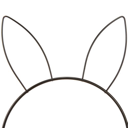 Product Easter Bunny Loop Metal Ring on Wood Base Ø20cm 2pcs