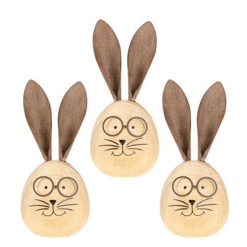 Product Characterful rabbit decorative figurine for spring and seasonal decoration, 14cm, 3 pieces