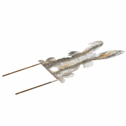 Floristik24 Easter decoration bunny to stick rust birch look metal 16.5 × 32cm