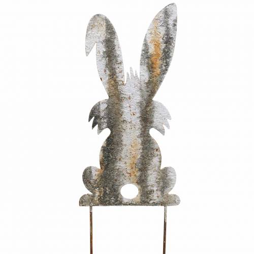 Floristik24 Easter decoration bunny to stick rust birch look metal 16.5 × 32cm