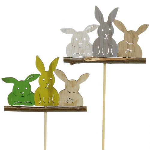 Floristik24 Decorative plug bunny H37cm 8pcs