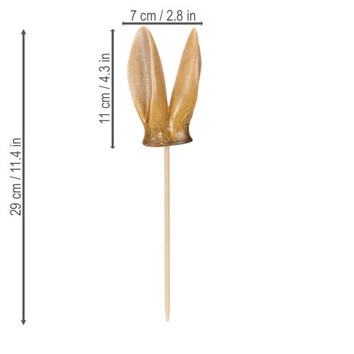 Product Rabbit Ears Garden Stake, Spring Animal Figurine for Garden and Easter Decorations, 29cm, 4 Pieces