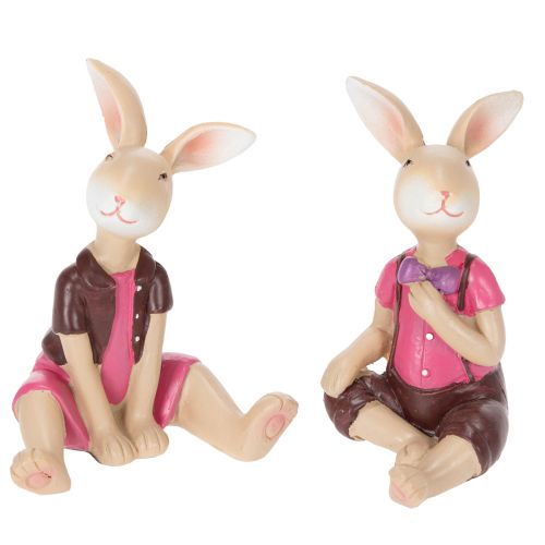 Floristik24 Easter Bunny Figurines Set, Cute Table Decoration for Easter and Spring, 9cm, 4 Pieces
