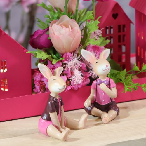 Product Easter Bunny Figurines Set, Cute Table Decoration for Easter and Spring, 9cm, 4 Pieces