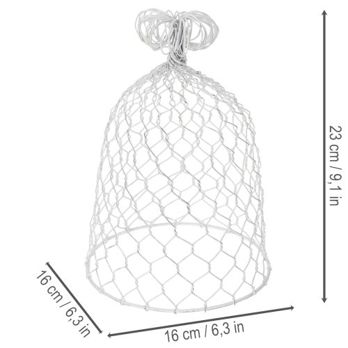 Product Vintage wire bell for rustic country-style table decorations, 23cm