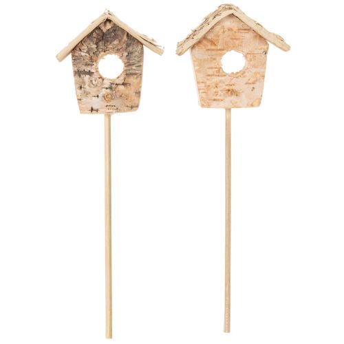 Decorative birdhouse, birch,