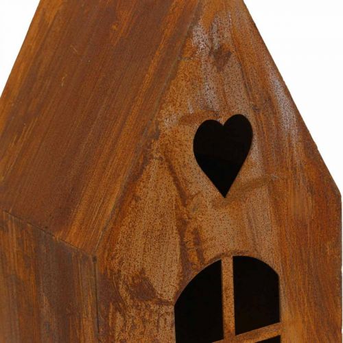 Floristik24 Lantern house metal decoration house window patina set of 3